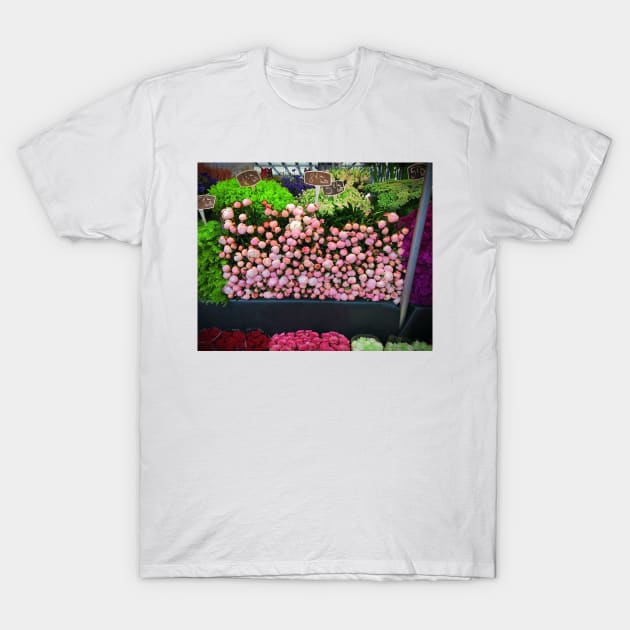 Parisian Peonies T-Shirt by Tess Salazar Espinoza